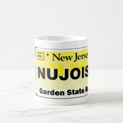 NU JOISY License Plate Coffee Mug