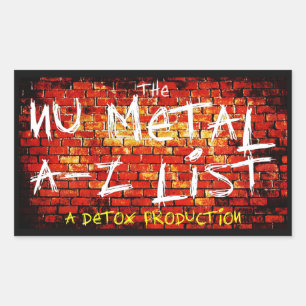 Nu Metal A-Z List Stickers