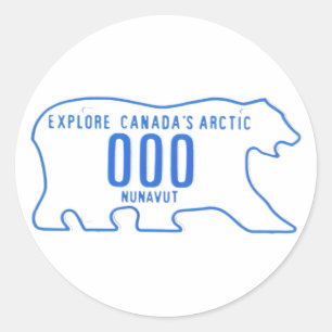 NU sample Classic Round Sticker