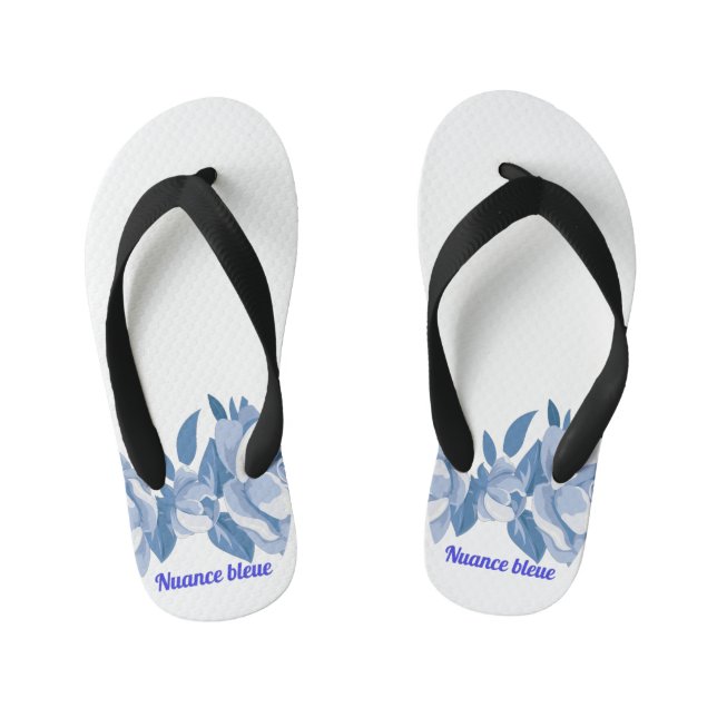 Nuance bleue ensemble bain kid's flip flops (Footbed)