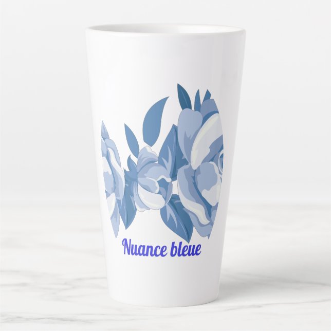 Nuance bleue latte mug (Front)