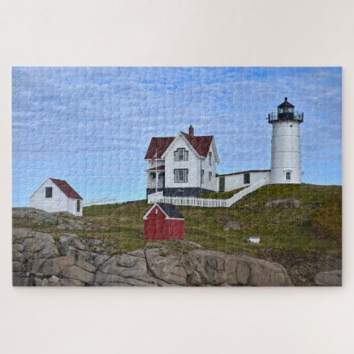 Nubble Light Cape Neddick Maine Jigsaw Puzzle