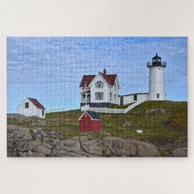 Nubble Light, Cape Neddick, Maine Jigsaw Puzzle (Horizontal)