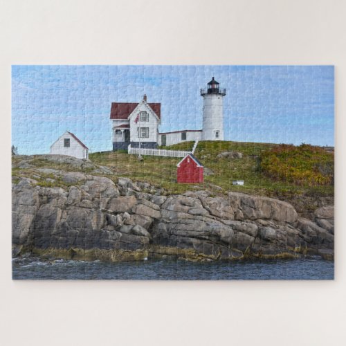 Nubble Light Cape Neddick Maine Jigsaw Puzzle