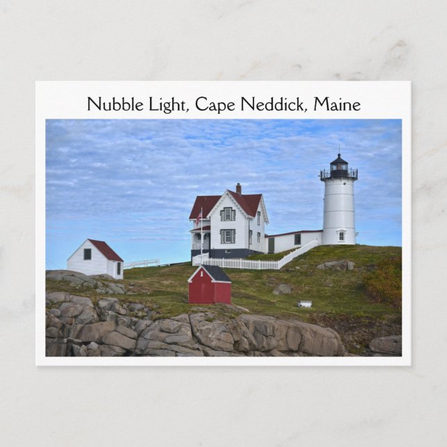 Nubble Light, Cape Neddick, Maine Postcard (Front)