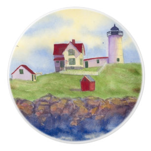 Nubble Light Ceramic Knob