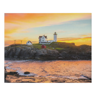 Nubble Light Faux Canvas Print