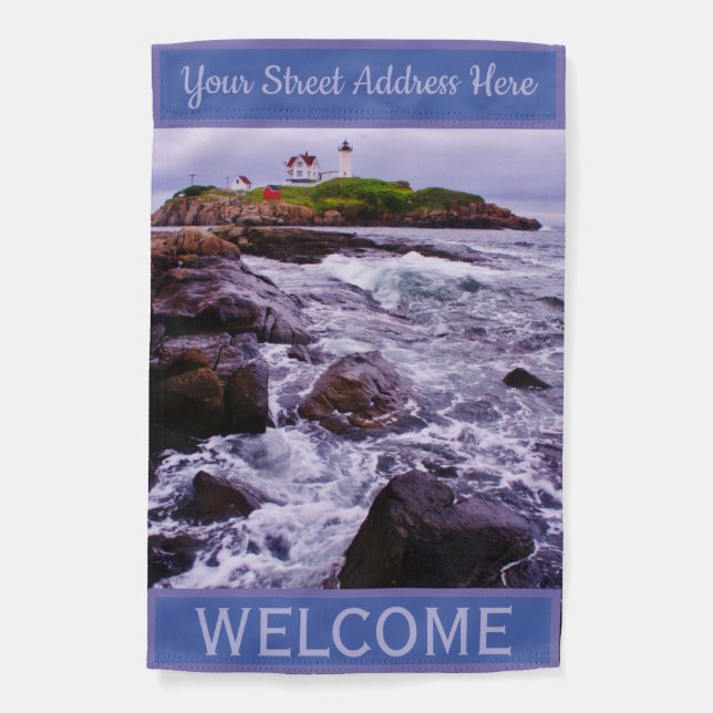 Nubble Light Garden Flag (Front)