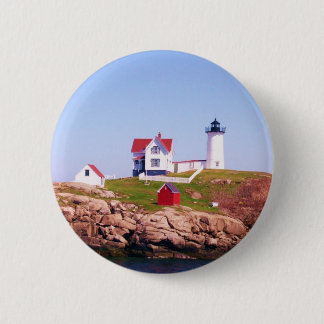 Nubble LIght House Pinback Button