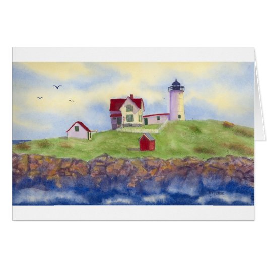 Nubble Light House York Maine (Front Horizontal)