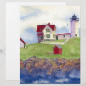 Nubble Light House York Maine (Front/Back)