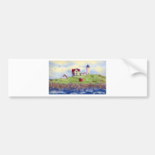 Nubble Light House York Maine Bumper Sticker