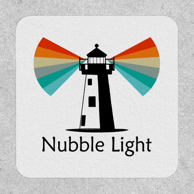 Nubble Light Maine Rainbow Patch (Front)