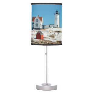 Nubble Light Monogram Maine Lighthouse Table Lamp