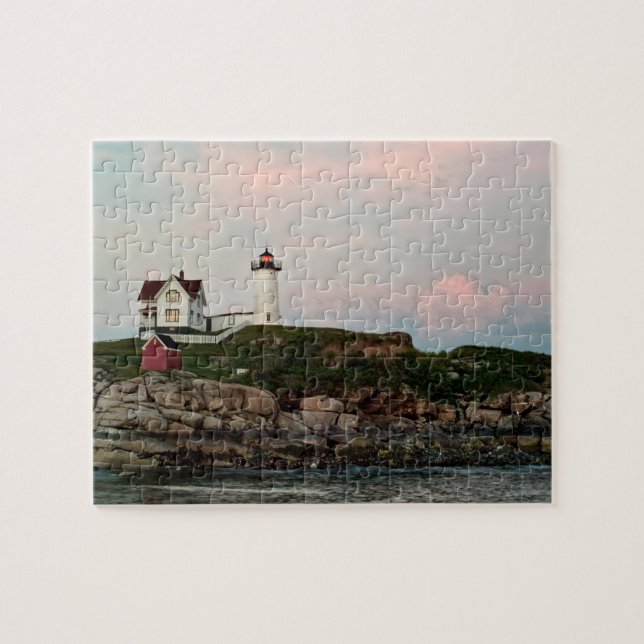 Nubble Light Sunset Puzzle (Horizontal)
