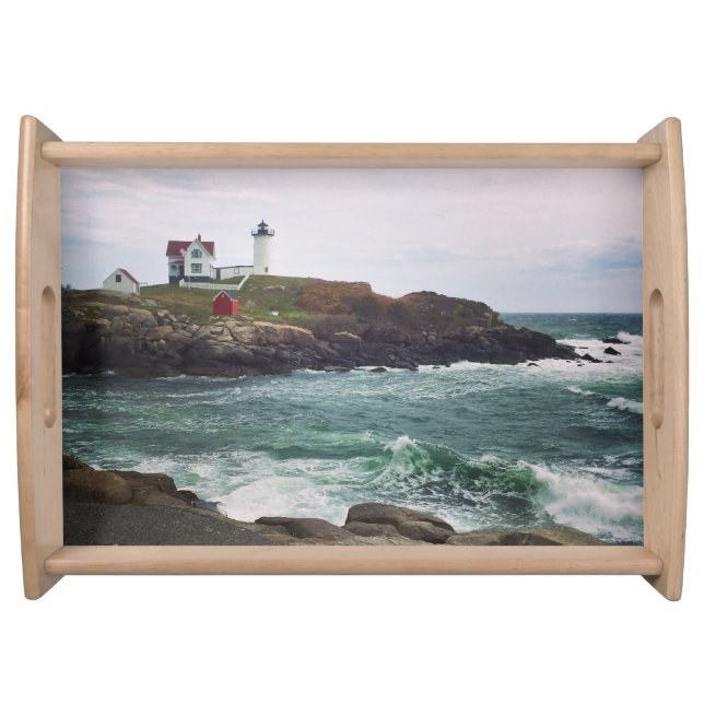 Nubble Light - York, Maine Serving Tray (Front)