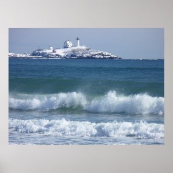 Nubble Lighthouse 2 Poster by tmurray13 at Zazzle