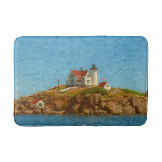 Nubble Lighthouse Bath Mat (Front)