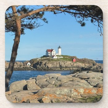 Nubble Lighthouse Coasters by pmcustomgifts at Zazzle