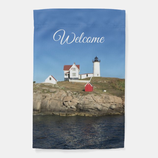 Nubble Lighthouse Garden flag (Front)