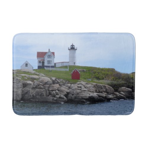 Nubble Lighthouse _ Maine Bathroom Mat