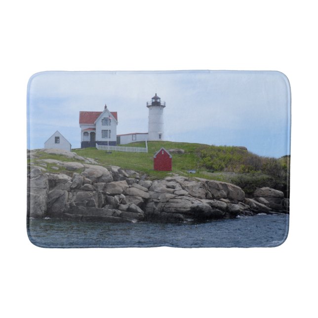 Nubble Lighthouse - Maine Bathroom Mat (Front)