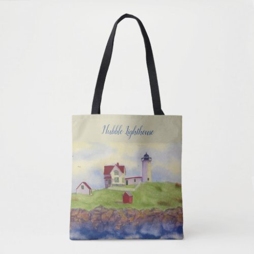 Nubble Lighthouse Maine Cape Neddick York Maine  Tote Bag