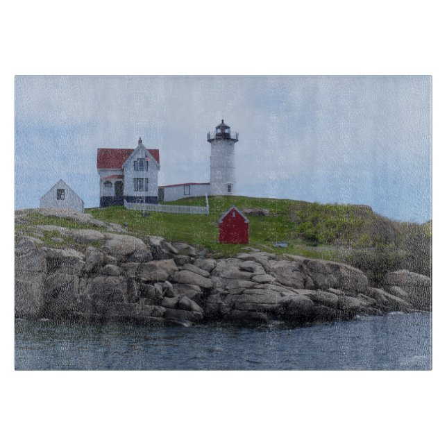 Nubble Lighthouse - Maine Cutting Board (Front)