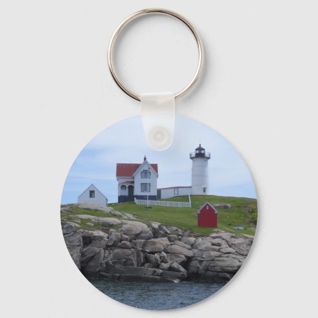 Nubble Lighthouse - Maine Keychain (Front)