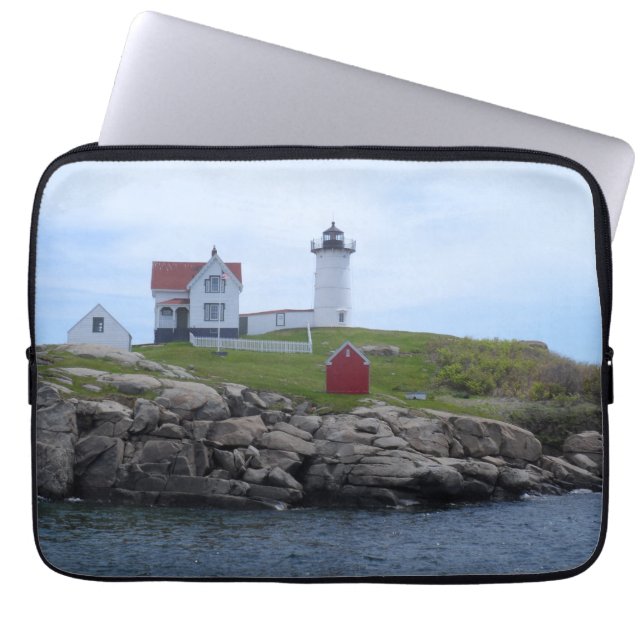 Nubble Lighthouse - Maine Laptop Sleeve (Front)