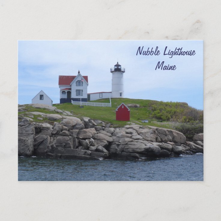 Nubble Lighthouse - Maine Postcard | Zazzle