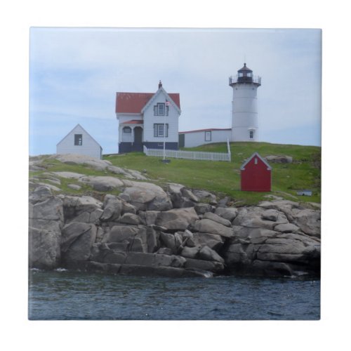 Nubble Lighthouse _ Maine Tile