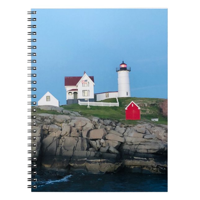 Nubble Lighthouse Photo  Notebook (Front)