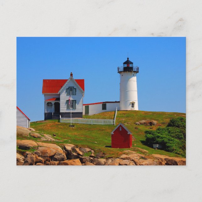 Nubble lighthouse postcard (Front)