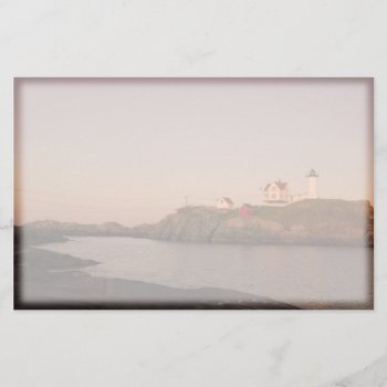 Nubble Lighthouse Stationary Stationery by Lasting__Impressions at Zazzle