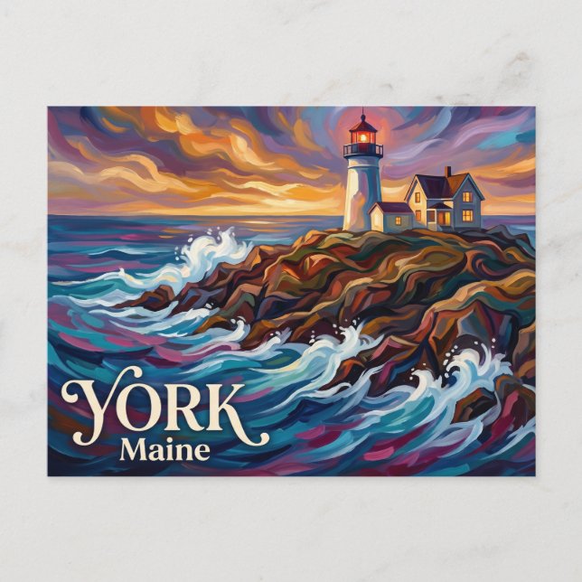 Nubble Lighthouse USA Postcard (Front)