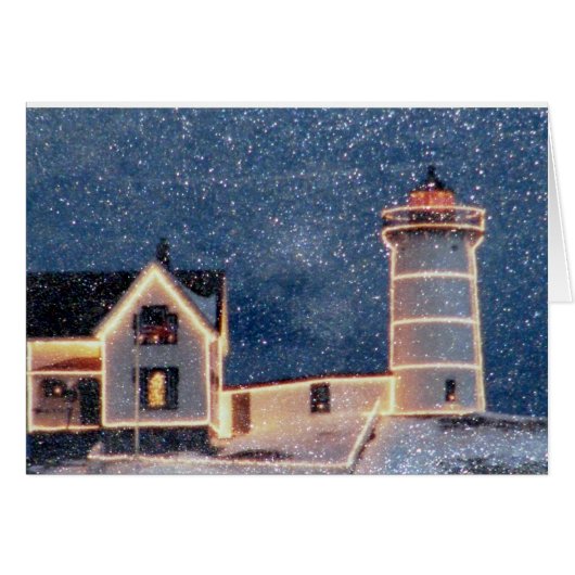 Nubble Lighthouse Winter Cards (Front Horizontal)