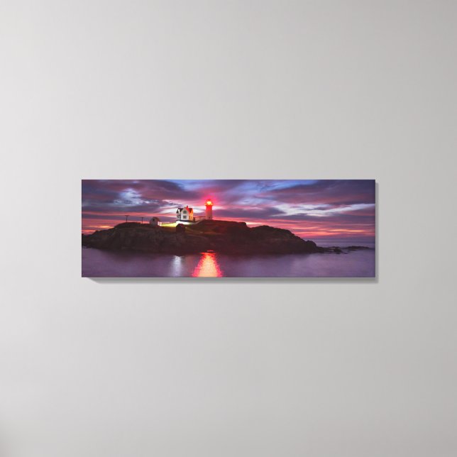 Nubble Lighthouse Wrapped Canvas Print (Front)