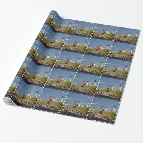 Nubble Lighthouse Wrapping Paper