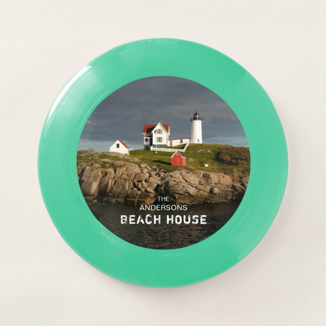 Nubble Personalize Beach House Wham-O Frisbee (Front)