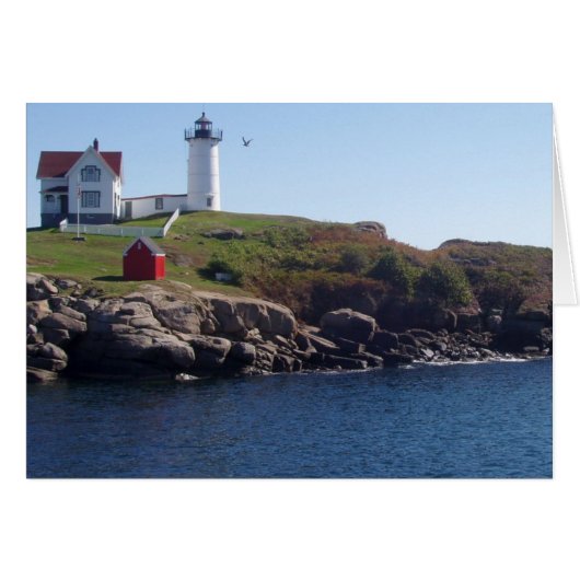 Nubbles Lighthouse-Maine Cards (Front Horizontal)