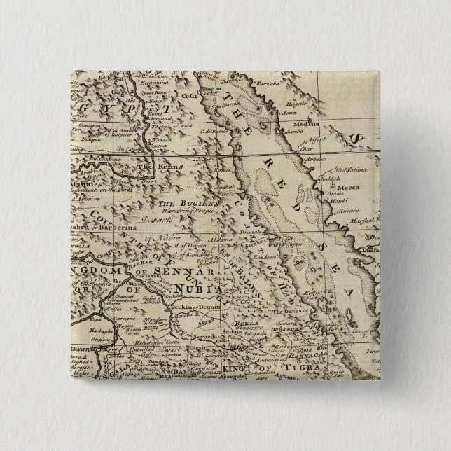 Nubia and Abissinia, Africa Button (Front)
