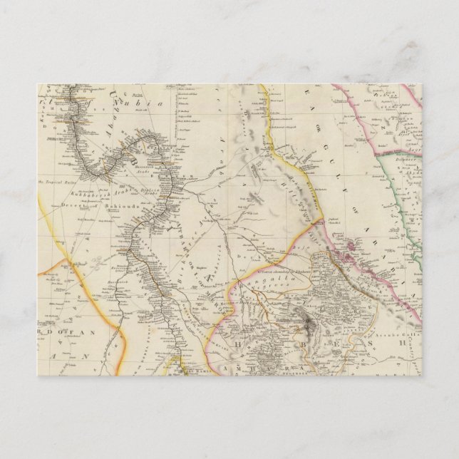 Nubia and Abyssinia Postcard (Front)