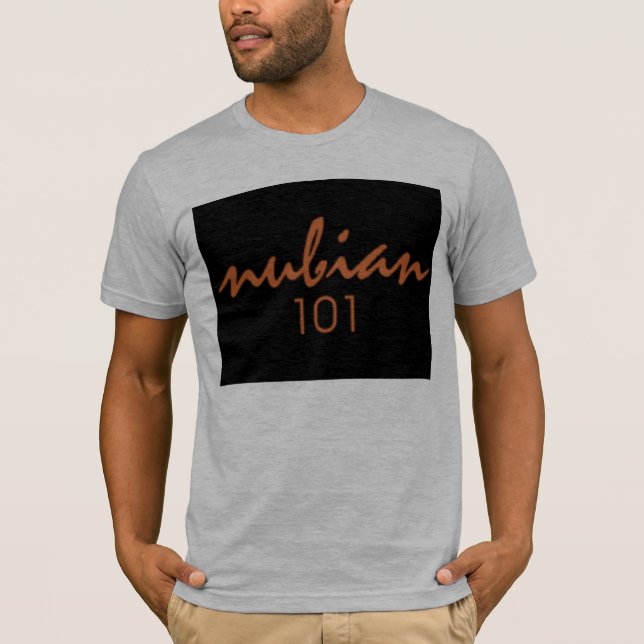 Nubian101 black T-shirt (Front)