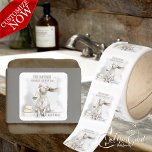 Nubian Baby Goat in a Bubble Bath Handmade Soap Square Sticker