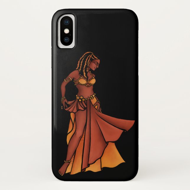 Nubian Belly Dancer Goddess Case-Mate iPhone Case (Back)