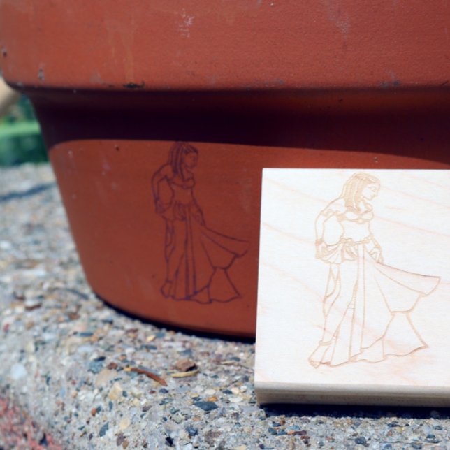 Nubian Belly Dancer Goddess Rubber Stamp (Creator Uploaded)