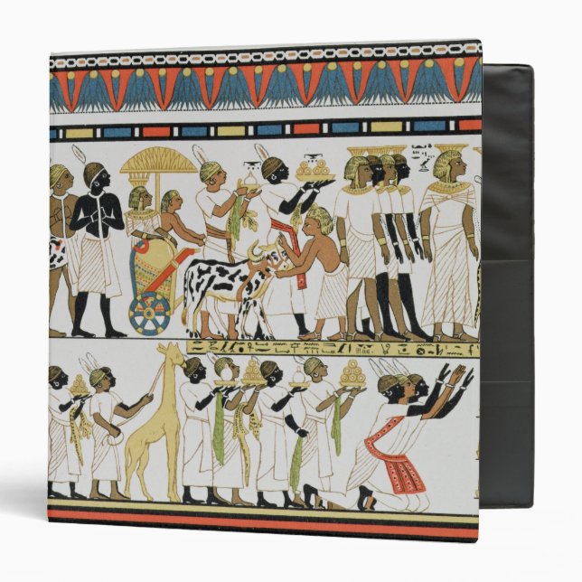 Nubian chiefs bringing presents 3 ring binder (Front/Inside)