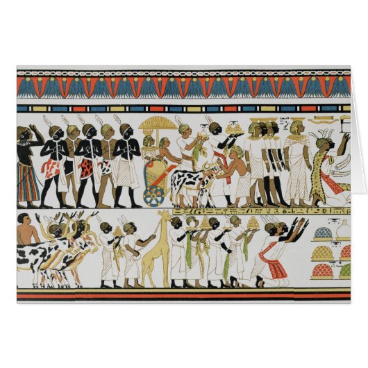 Nubian chiefs bringing presents cards (Front Horizontal)