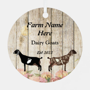 Nubian Dairy Goat - Milking Time Metal Ornament